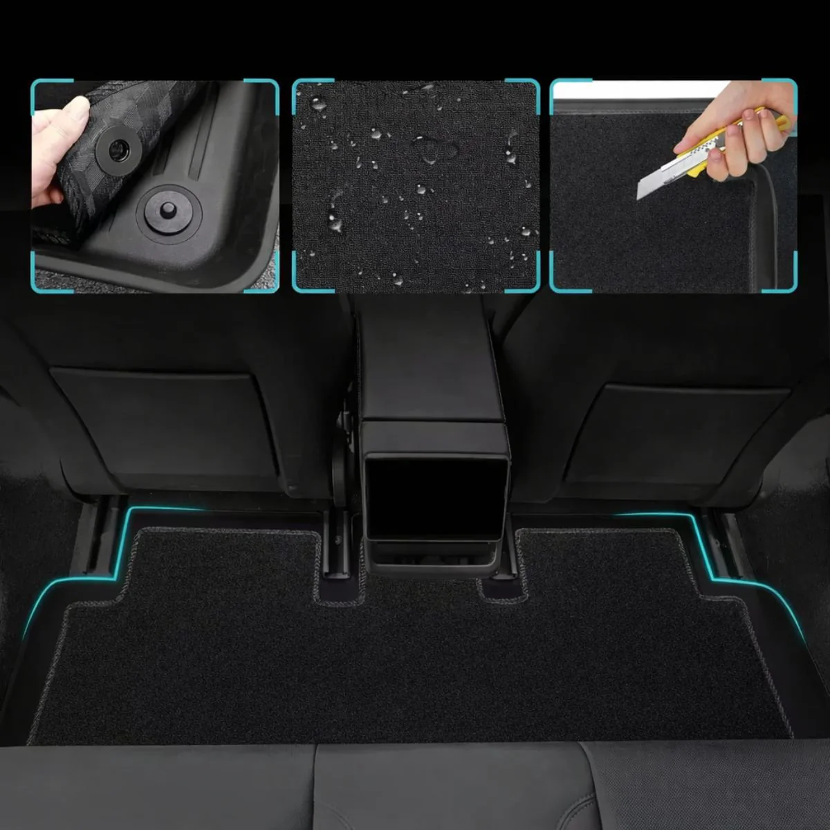 Automatten Tesla Model 3 Highland Rubber Ecoline - Image 5