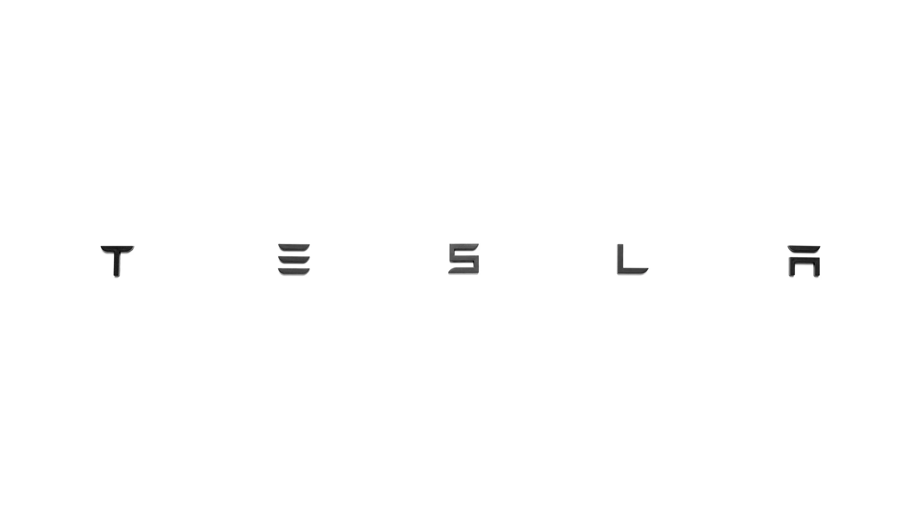 Tesla Model S/3/X/Y Letters Achterklep
