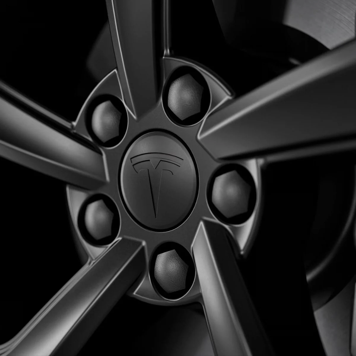 Naafdoppen Tesla Model Y Mat Zwart - Image 3