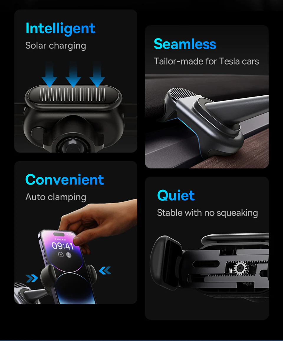 Premium Telefoonhouder voor Tesla Model Y en Tesla Model 3 – Interieur Accessoires Nederland en België - Image 3