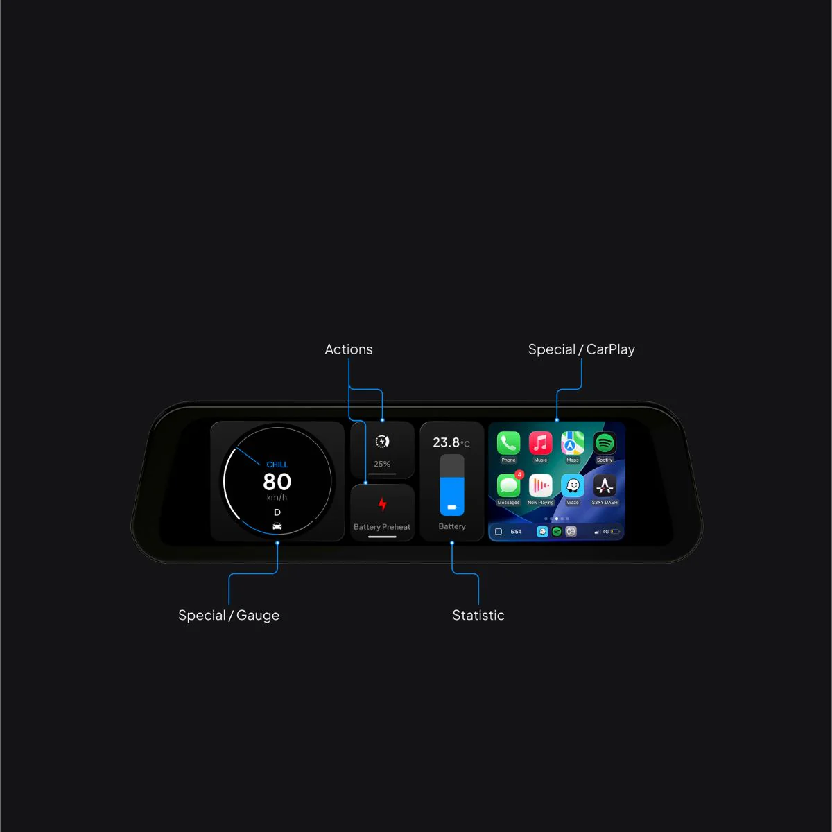Tesla Dashboard Display S3XY Dash - Image 7