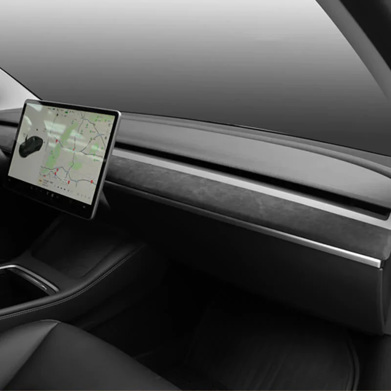 Tesla Model 3 Dashboard Cover Alcantara Luxe Bekleding - Image 3