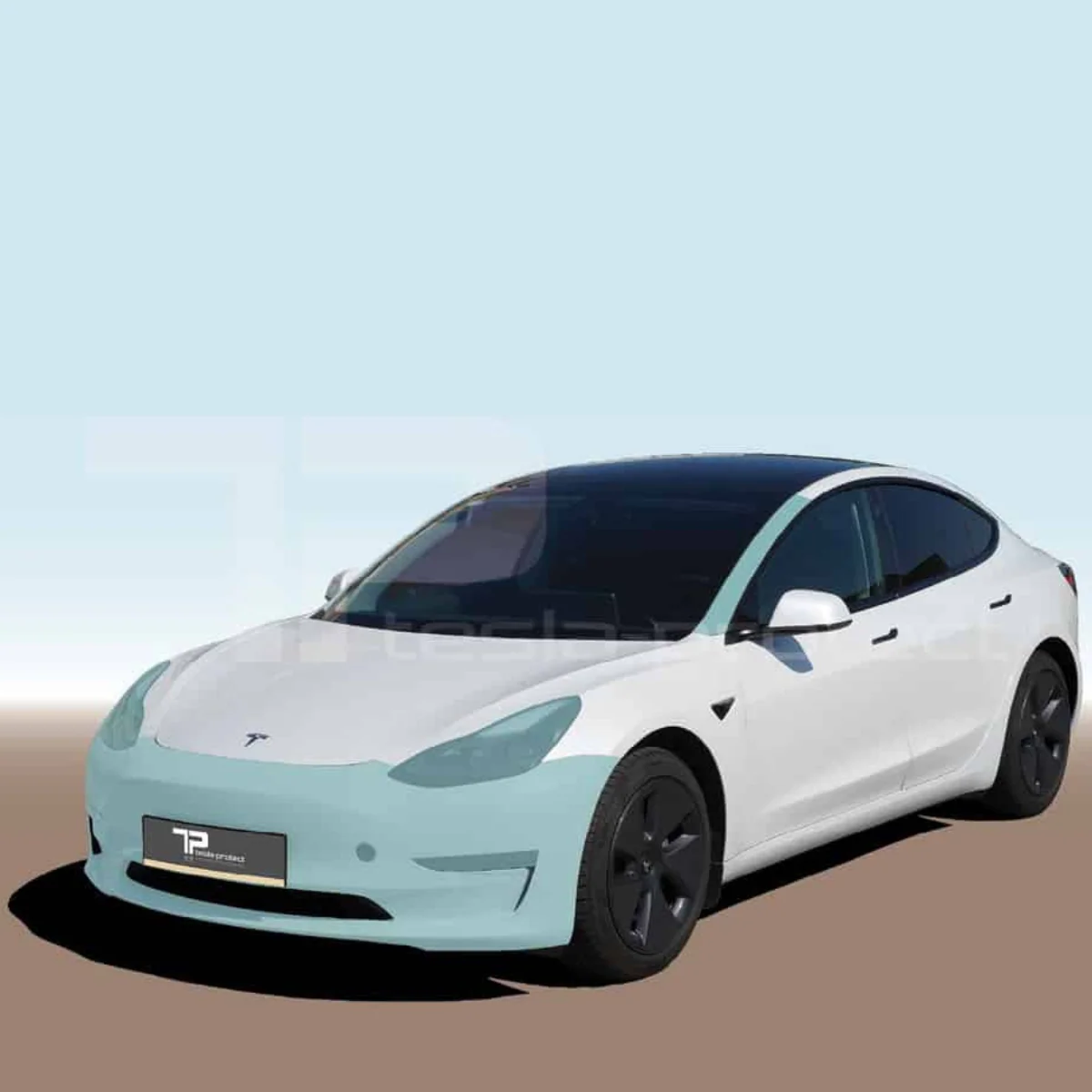 Tesla Model 3 Frontset Regular Tesla-Protect beschermfolies op maat Accessoires - Krijg de beste bescherming voor uw auto!