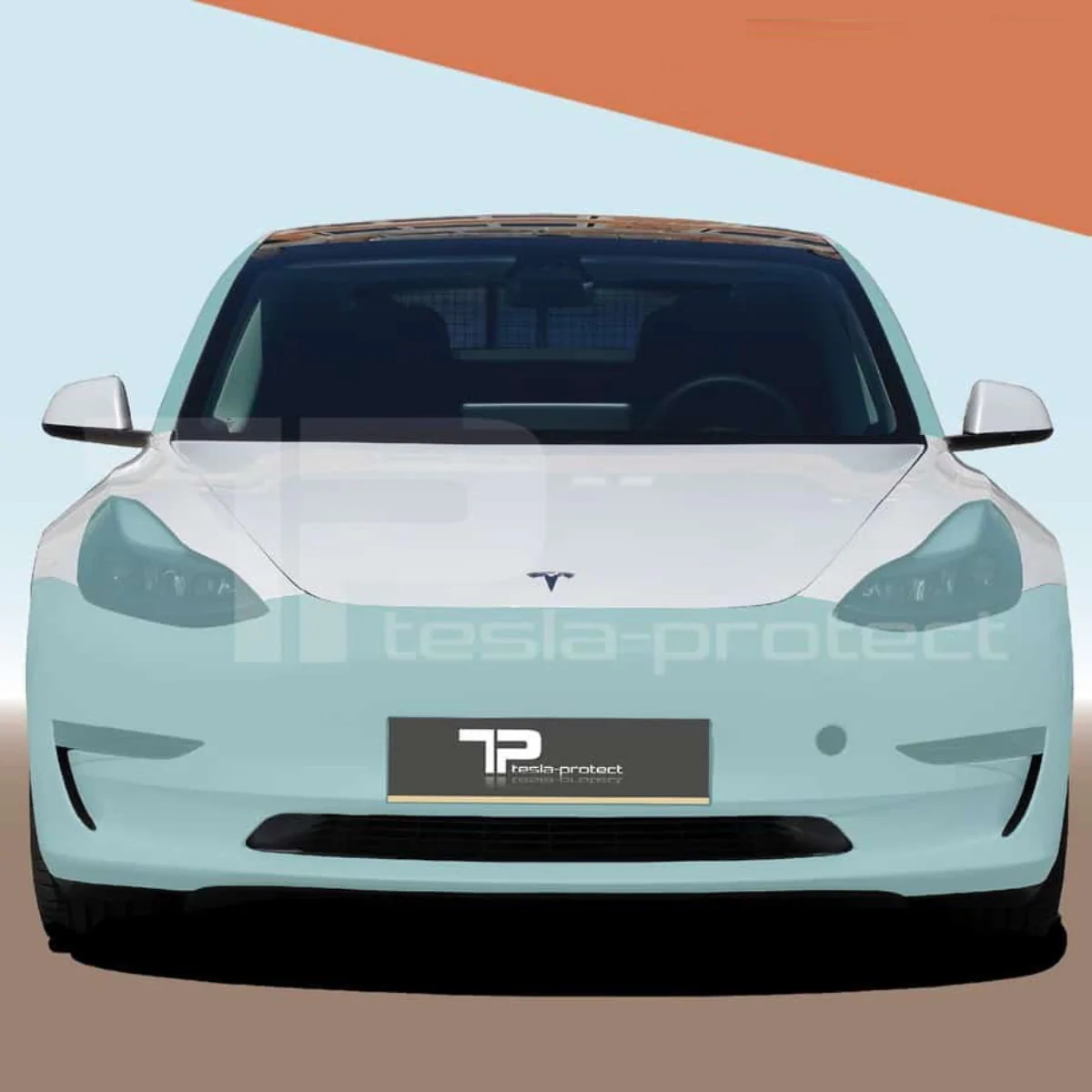 Tesla Model 3 Frontset Regular Tesla-Protect beschermfolies op maat Accessoires - Krijg de beste bescherming voor uw auto! - Image 3