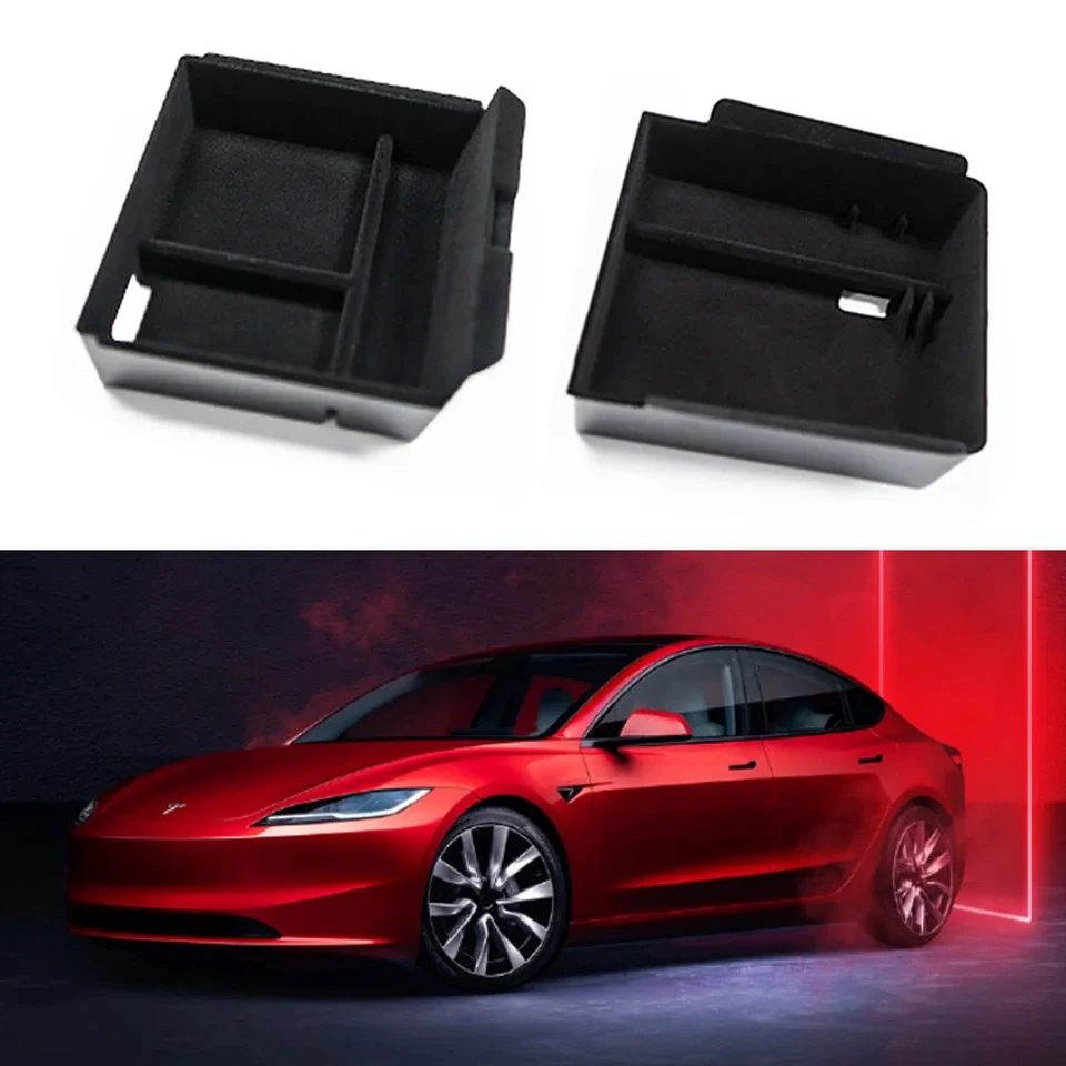 Tesla Model 3 Highland Organizer Set: Middenconsole & Armsteun Box