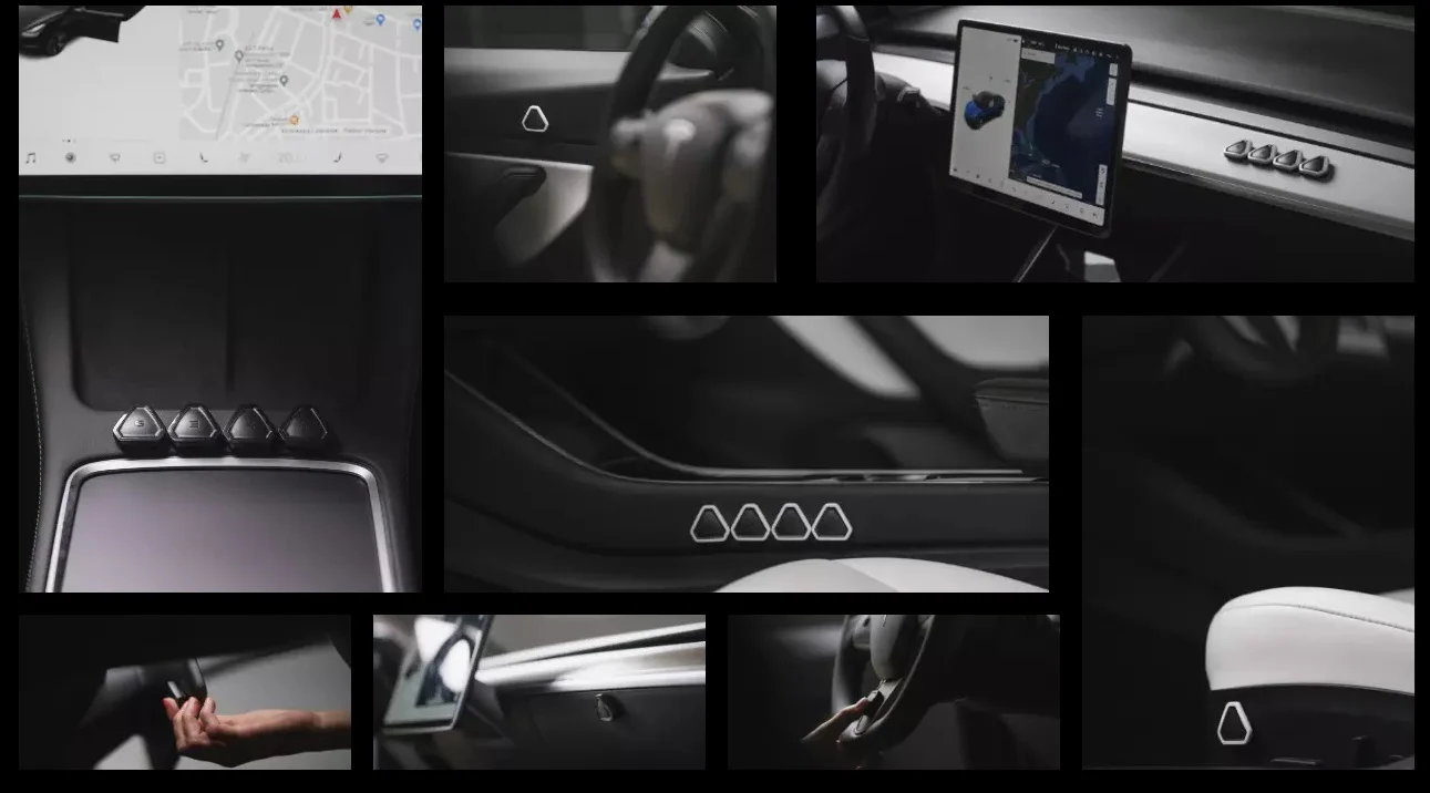 Tesla Model S/3/X/Y SEXY Buttons GEN 2 Zwart - Image 5