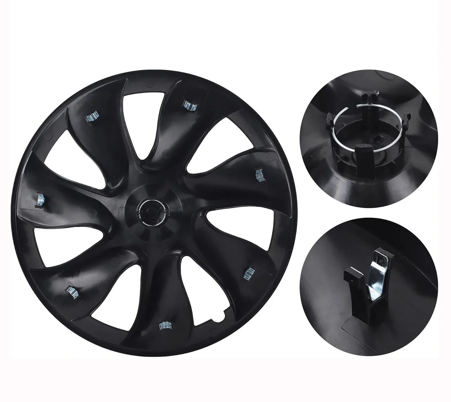 Tesla Model Y 19 inch Turbine Wieldoppen Mat Zwart - Image 4
