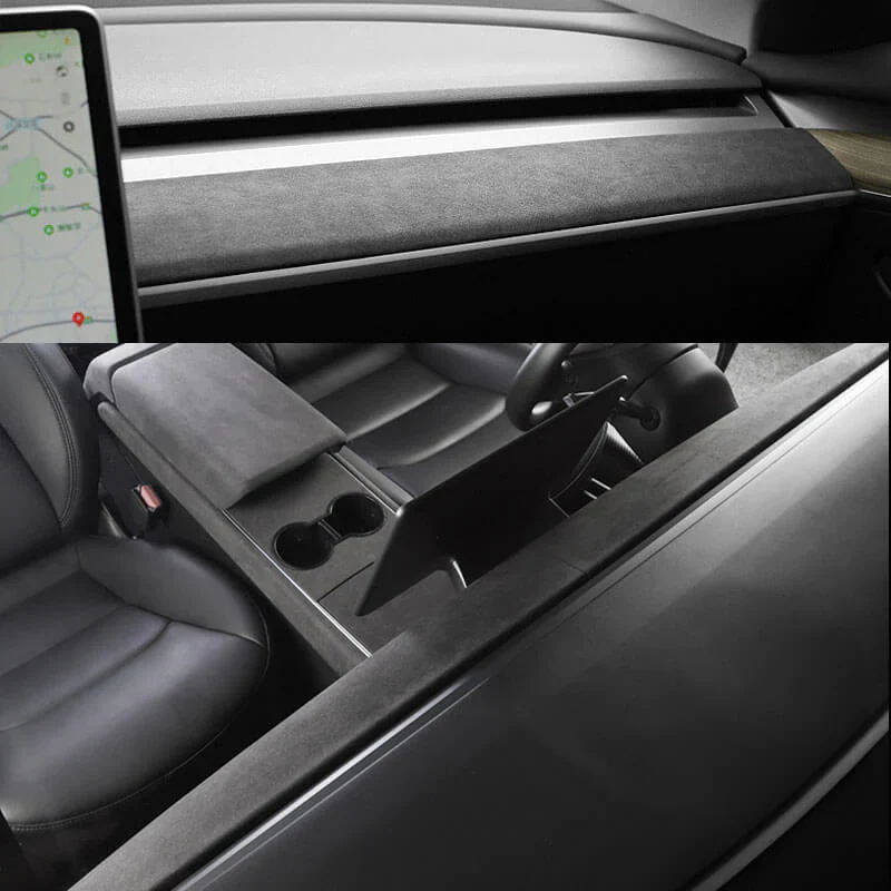 Tesla Model Y Alcantara Dashboard Cover Interieur Bekleding - Image 5