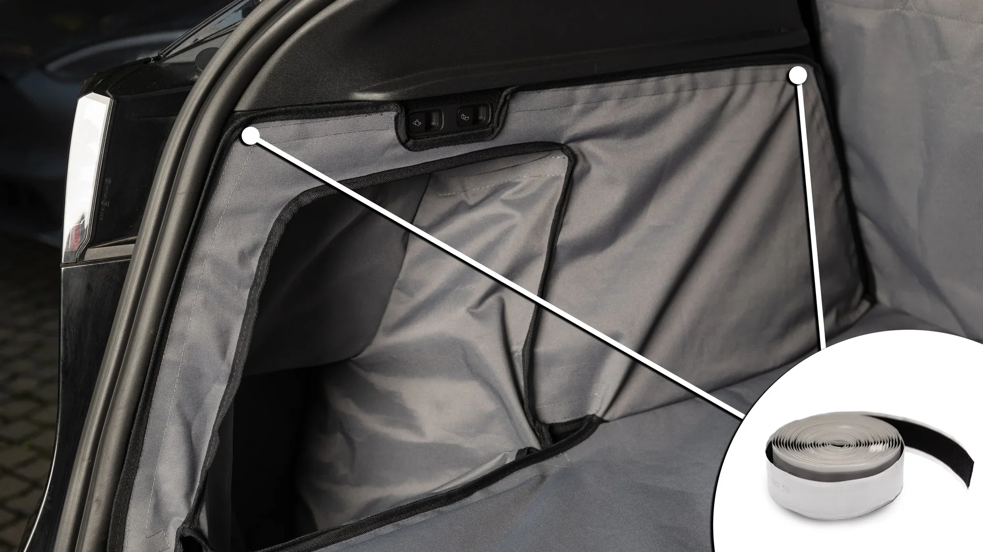 Tesla Model Y Kofferbakbeschermer: Bescherming Honden & Lading | PVC | Op Maat Gemaakt 🚗🐾 - Image 4