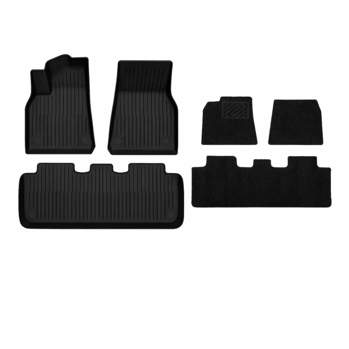 Tesla Model Y Mattenset Rubber Ecoline bj 2021 - 02.2025 - Image 15