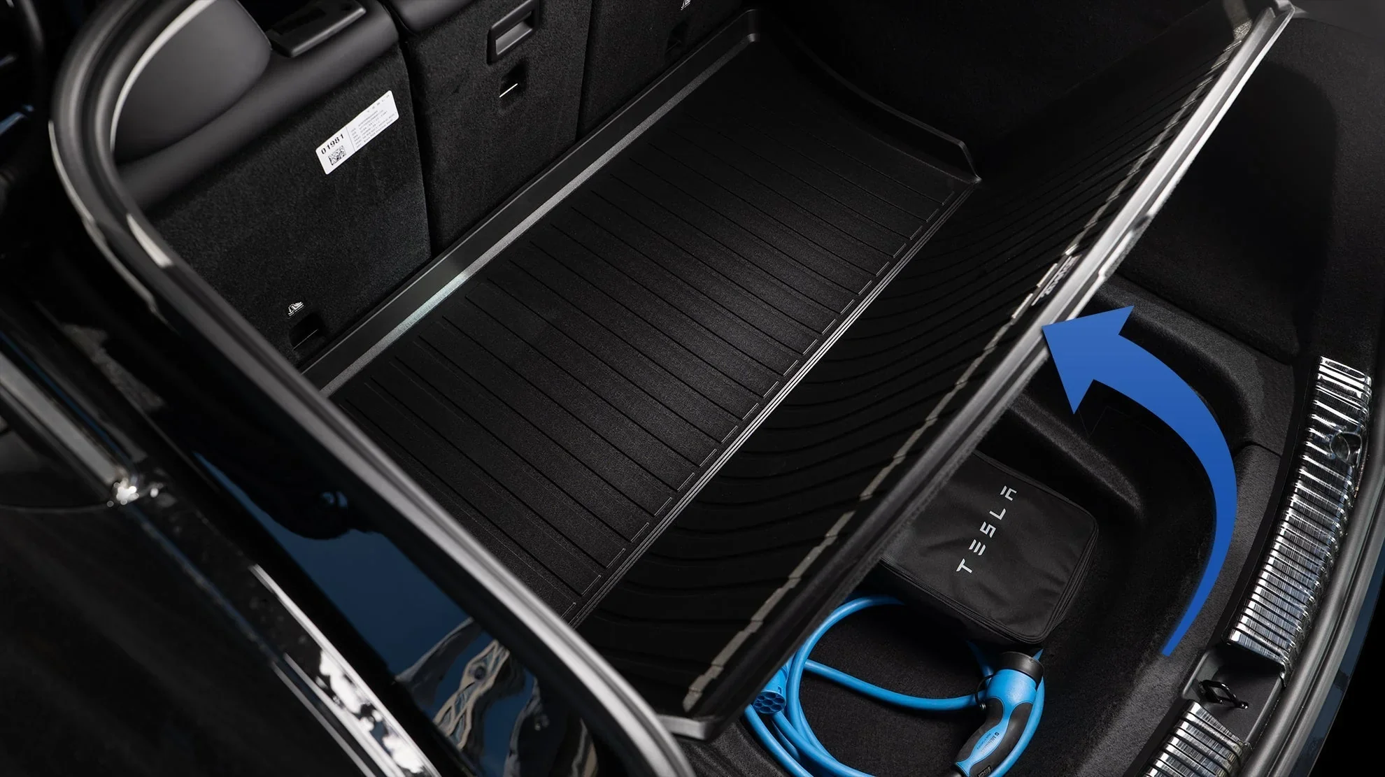 Tesla Model Y vloermatten rubber all weather Kofferbakmat en Frunk set - Image 7