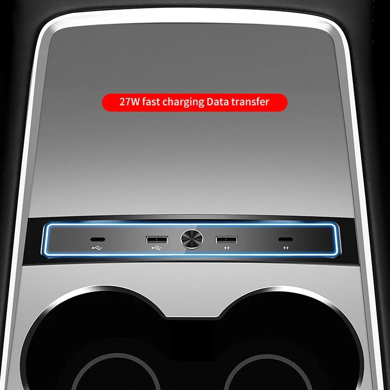 Tesla Model Y en Model 3 USB Hub 4-in-1: Premium Accessoire voor Nederland & België - Image 6